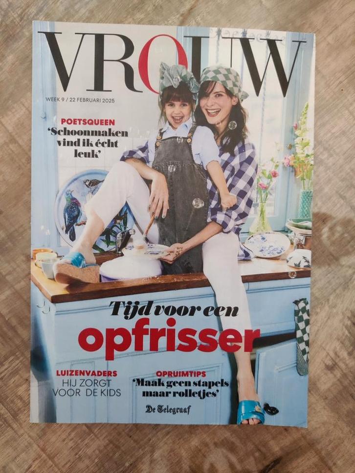 Vrouw Tijdschrift Bijlage Telegraaf Week 9 - 2025, Boeken, Tijdschriften en Kranten, Zo goed als nieuw, Damesbladen, Ophalen of Verzenden