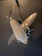 Art Deco Dakota Glas met metalen  Frame, Antiek en Kunst, Curiosa en Brocante, Ophalen