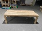 6/8 persoons teak tuintafel 100x240cm (showmodel), Ophalen, Nieuw, Rechthoekig, Teakhout