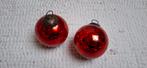 2 kerstballen rood., Diversen, Kerst, Ophalen of Verzenden, Zo goed als nieuw