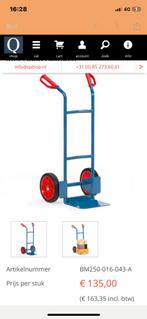 Steekwagentje havy duty tot 350kg blauw, Doe-het-zelf en Verbouw, Transportwagens, Ophalen of Verzenden, Zo goed als nieuw, Transportkar