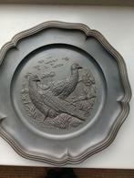 Mooi Tinnen Wandbord net Duif, Antiek en Kunst, Antiek | Tin, Ophalen of Verzenden