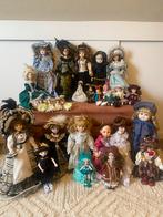 42 Vintage Porseleinen Poppen en Clowns - Collectie, Ophalen, Gebruikt, Pop