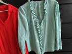 Tetra blouse xl kalkgroen  baby Cotton blouse met roezel, Kleding | Dames, Blouses en Tunieken, Ophalen of Verzenden, Zo goed als nieuw