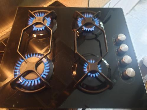 Inbouw IKEA Gas op Glas kookplaat 4 pits werkt Perfect, Witgoed en Apparatuur, Kookplaten, Zo goed als nieuw, Inbouw, Gas, 5 kookzones of meer