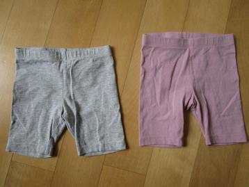 H&M maat 92 - twee fietsbroekjes / undys / korte legging beschikbaar voor biedingen
