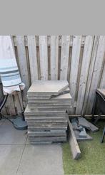 GRATIS Partij terrastegels 60x60, Tuin en Terras, Tegels en Klinkers, Ophalen of Verzenden, Gebruikt, Beton, Terrastegels