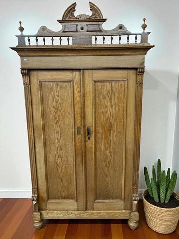Antieke kledingkast / meidenkast # 9713 beschikbaar voor biedingen