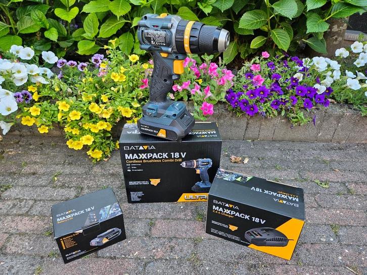 Batavia 18V Brushless Accu Klopboormachine 70 Nm  nieuw, Doe-het-zelf en Verbouw, Gereedschap | Overige machines, Nieuw, Ophalen of Verzenden