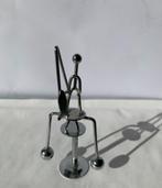 rvs beeldje, visser, dynamisch bewegend, Verzamelen, Ophalen of Verzenden, Zo goed als nieuw, Mens