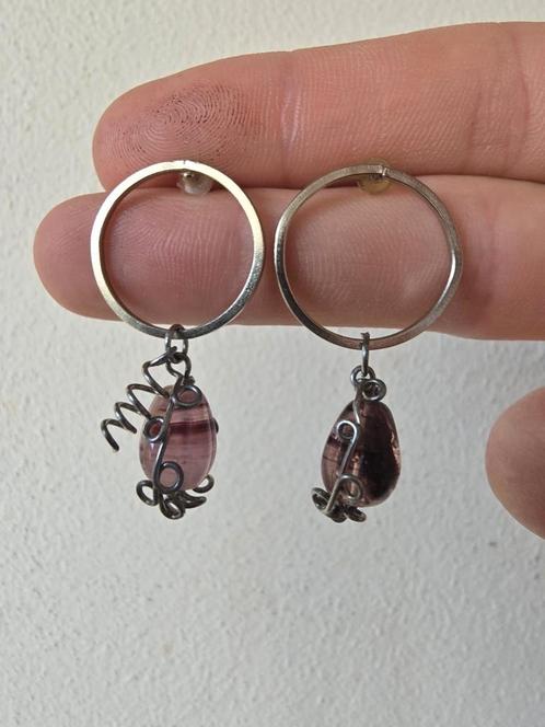 Glaskralen oorbellen handgemaakt, Sieraden, Tassen en Uiterlijk, Oorbellen, Nieuw, Overige materialen, Ophalen of Verzenden