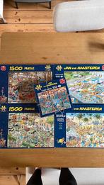 Puzzels Jan van Haasteren 5 stuks voor €30, Ophalen of Verzenden, 500 t/m 1500 stukjes, Zo goed als nieuw, Legpuzzel