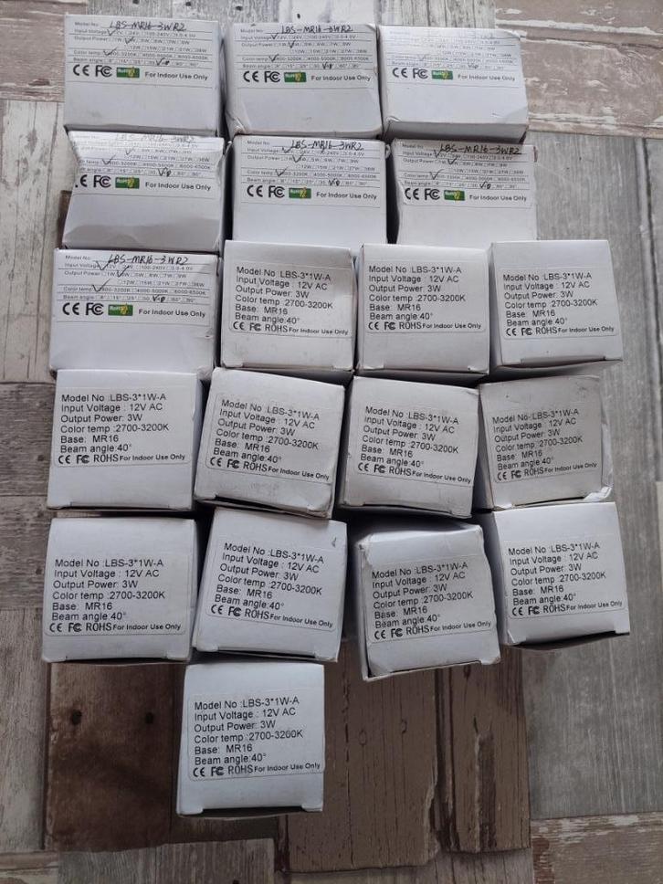 ledlampen / halogeen, Huis en Inrichting, Lampen | Tafellampen, Nieuw, Minder dan 50 cm, Ophalen