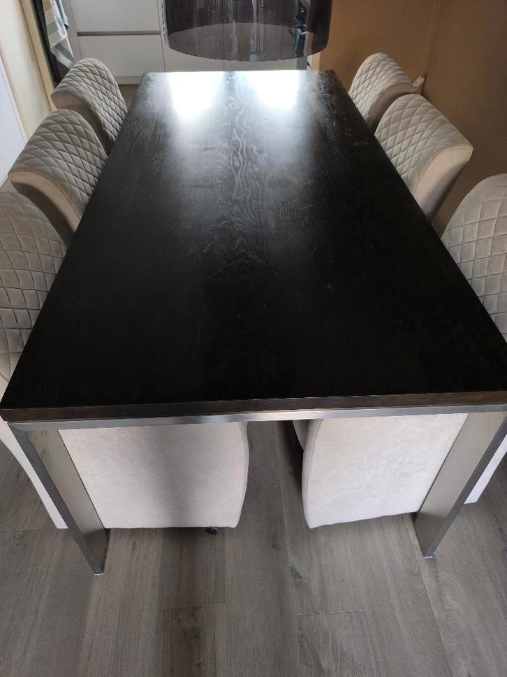Te koop Eettafel met  stoelen Dinning table with chairs, Huis en Inrichting, Tafels | Eettafels, Zo goed als nieuw, 50 tot 100 cm