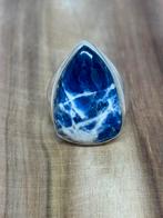 Sodaliet Edelsteen Ring Handgemaakt - Maat 21, Sieraden, Tassen en Uiterlijk, Ringen, Overige materialen, 20 of groter, Blauw