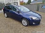 Ford Focus Wagon 1.0 EcoBoost Titanium, Auto's, Ford, Euro 5, 125 pk, Gebruikt, Blauw
