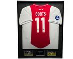 Mika Godts AFC Ajax 24/25 Ingelijst Thuis Shirt gesigneerd, Verzamelen, Soccersignings.nl, Shirt, Nieuw, Ophalen of Verzenden