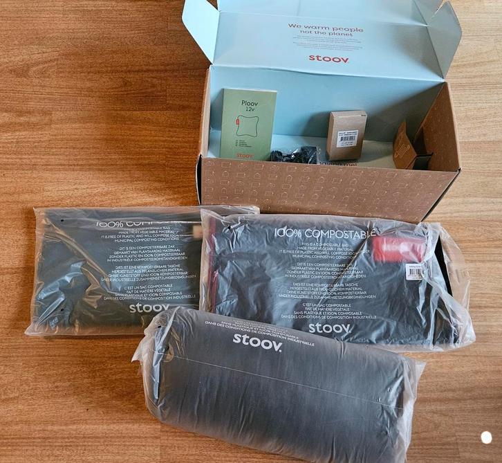Stoov Ploov 45x60 warmte kussen* NIEUW in de doos groen, Huis en Inrichting, Woonaccessoires | Kussens, Nieuw, Groen, Rechthoekig