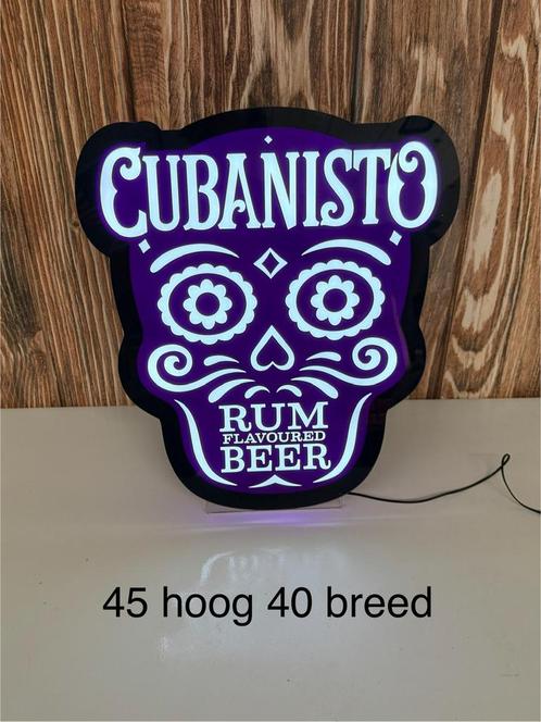 Cubanisto LED Lamp – Unieke Eyecatcher!, Huis en Inrichting, Lampen | Wandlampen, Zo goed als nieuw, Verzenden