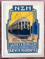 [Poster in Lijst] NZH Tram Art Deco Reclame Affiche, Ophalen of Verzenden, Nieuw, Tram, Overige typen