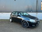 Opel Corsa 1.2 16V Twinport 5D 2005 Zwart, Auto's, Voorwielaandrijving, 450 kg, 31 €/maand, 4 cilinders