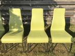 Effezeta eetkamerstoelen Italiaans design.  6, Ophalen, Gebruikt, Overige kleuren, Leer