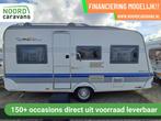 HOBBY DE LUXE 450 VOORTENT + LUIFEL + DWARSBED + FIETSENDR, Caravans en Kamperen, Caravans, Rondzit, Hobby, Bedrijf, 750 - 1000 kg