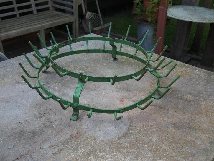 Oude Franse Flessenrek/Decoratierek, Antiek en Kunst, Curiosa en Brocante, Ophalen of Verzenden