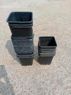 11 liter potten met scheurtjes, Kunststof, Gebruikt, Vierkant, Minder dan 40 cm