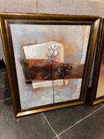 Twee schilderijen met bloemmotief, Ophalen