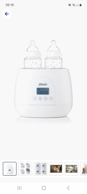Alecto dubbele flessenwarmer  beschikbaar voor biedingen