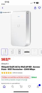 Ubiquiti unifi acces point in wall, Computers en Software, Accesspoints, Ophalen of Verzenden, Zo goed als nieuw