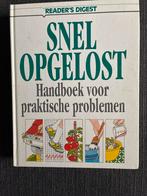 Snel Opgelost - Reader's Digest Handboek, Boeken, Ophalen of Verzenden, Nieuw, Overige onderwerpen, Reader's Digest