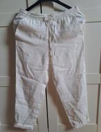 Zomer broek (linnen) - wit, Ophalen of Verzenden, Zo goed als nieuw, Maat 36 (S), Wit
