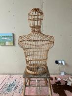 vintage rieten paspop, Ophalen of Verzenden