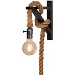 Wandlamp met touw incl. lichtbron, Overige materialen, Ophalen of Verzenden, Zo goed als nieuw