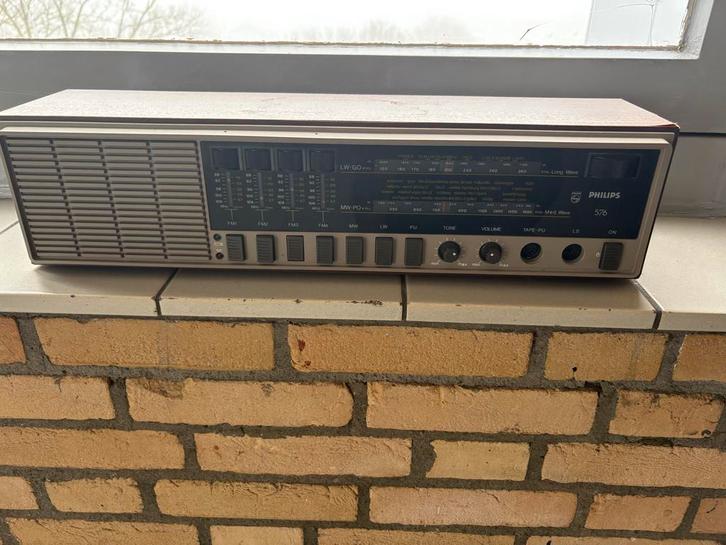 Antieke Philips T 2500F Stereo Ontvanger, Antiek en Kunst, Antiek | Tv's en Audio, Ophalen of Verzenden