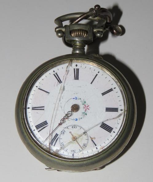 Antiek zakhorloge, Remontoire 6 Rubis, Antiek en Kunst, Antiek | Klokken, Verzenden