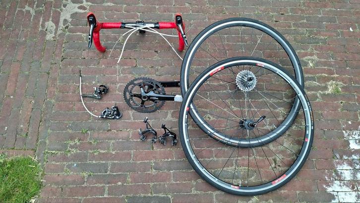 SRAM force groepset 2x10, Fietsen en Brommers, Fietsonderdelen, Gebruikt, Racefiets, Overige typen, Ophalen of Verzenden