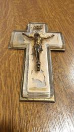 1 oud religie kruis INRI jezus christus ongeveer 14 / 9 cm, Ophalen