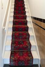 Mooie retro rode traploper 15 treden, Ophalen, Gebruikt, Old-schol, Blauw