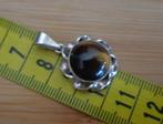 zilveren hanger met tijgeroog steen [838], Verzenden, Zo goed als nieuw, Met edelsteen, Zilver