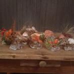 Set botanische paddenstoelen in papier-mâche.12 stuks, Verzenden