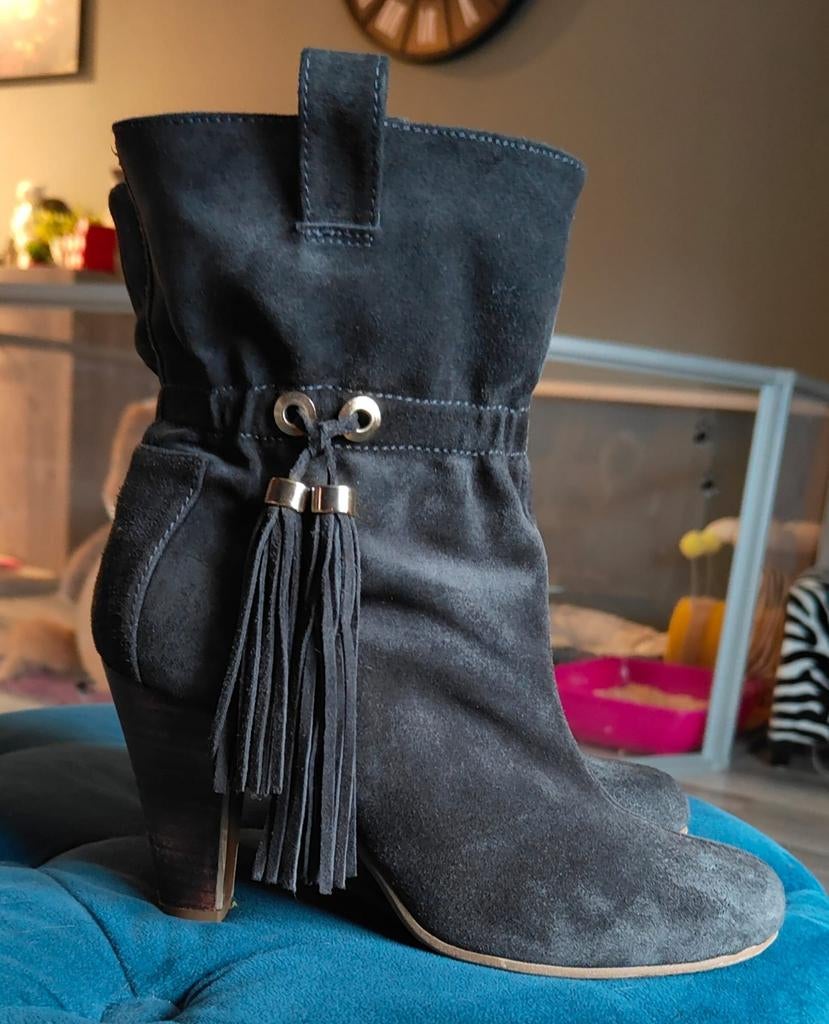 Zwart Suede laarsjes Frida maat 37, Kleding | Dames, Ophalen of Verzenden