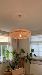 Grote XL witte bamboe hanglamp design, Ophalen, Zo goed als nieuw, Minder dan 50 cm