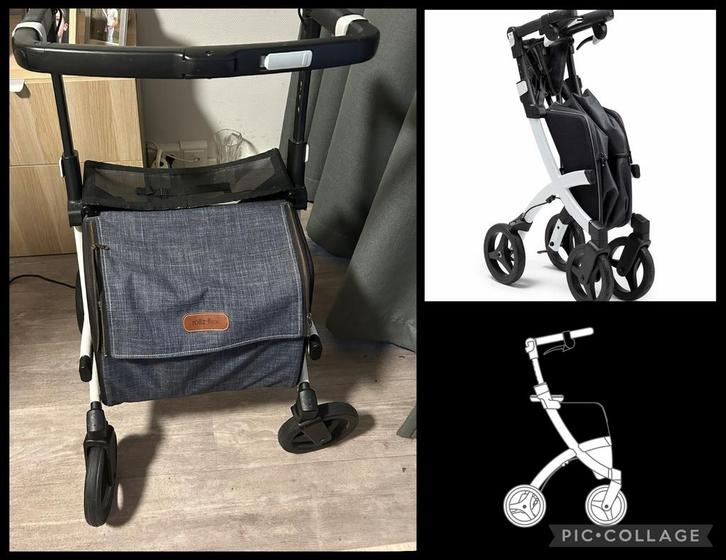 Rollz flex rollator, Diversen, Rollators, Gebruikt, Lichtgewicht, Opvouwbaar, Ophalen of Verzenden