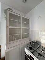 IKEA Havsta Vitrine- Opbergkast met Schuifdeuren Wit, Huis en Inrichting, 100 tot 150 cm, 200 cm of meer, Ophalen of Verzenden