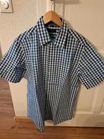 John Cabot overhemd XL - Blauw geruit, Kleding | Heren, Blauw, Ophalen of Verzenden, Zo goed als nieuw, John Cabot