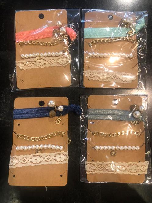 Partij Ibiza armbandjes 80 setjes a 4 armbandjes op kaart, Sieraden, Tassen en Uiterlijk, Armbanden, Nieuw, Overige materialen