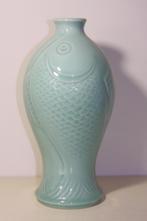 Grote Chinese Celadon Koi karper vaas, Antiek en Kunst, Ophalen